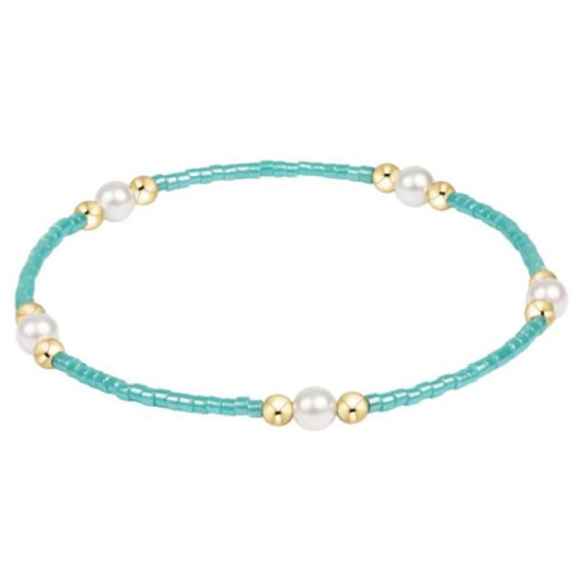 Hope Purpose Pearl Bracelet- Sea Glass