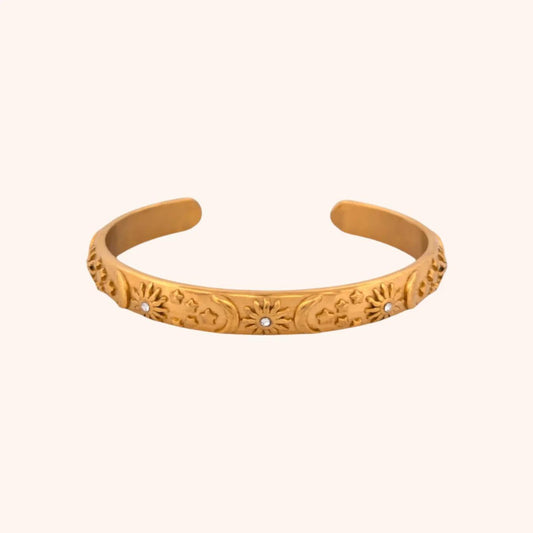 Eclipse Cuff Bracelet - Gold