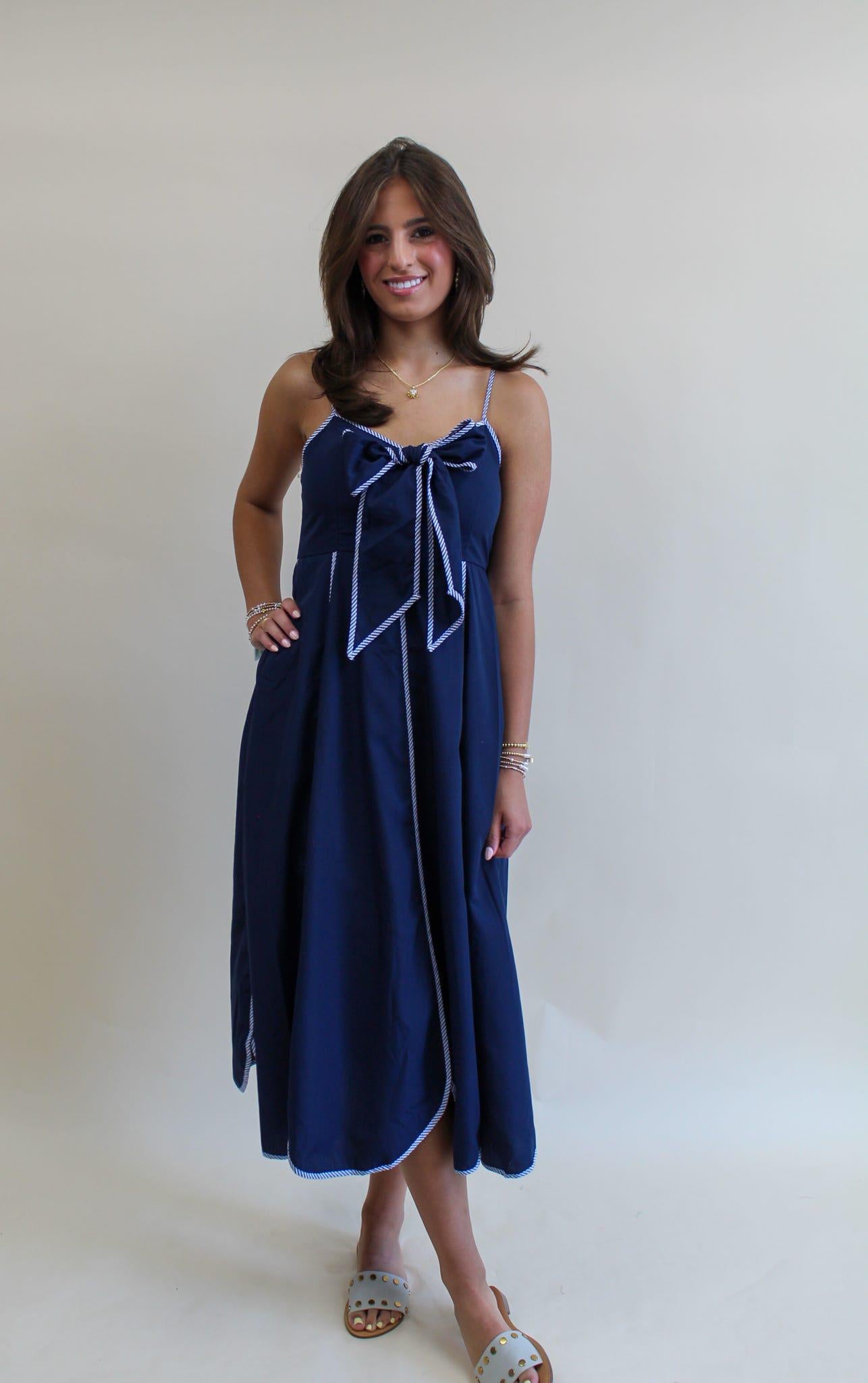Becky Navy Dress