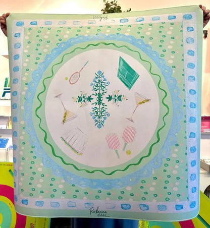 Rebecca Illustrated Mahjong Mat