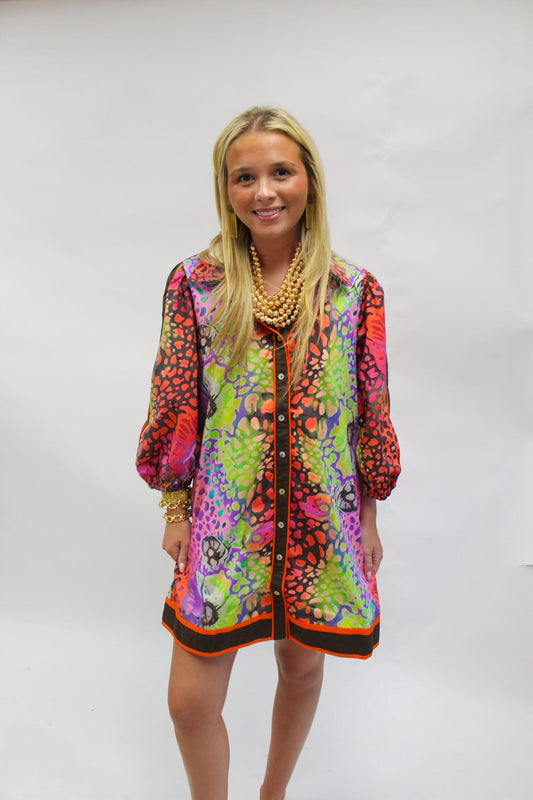 Safari Splash Mini Dress