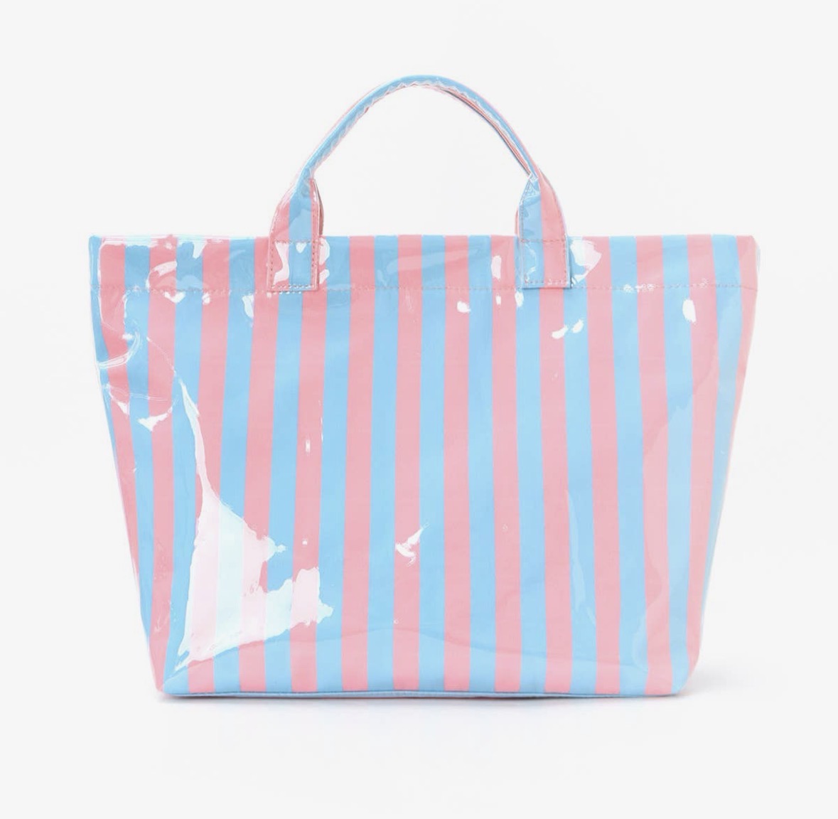 Colorblock Striped Tote Bag - Waterproof Beach Bag
