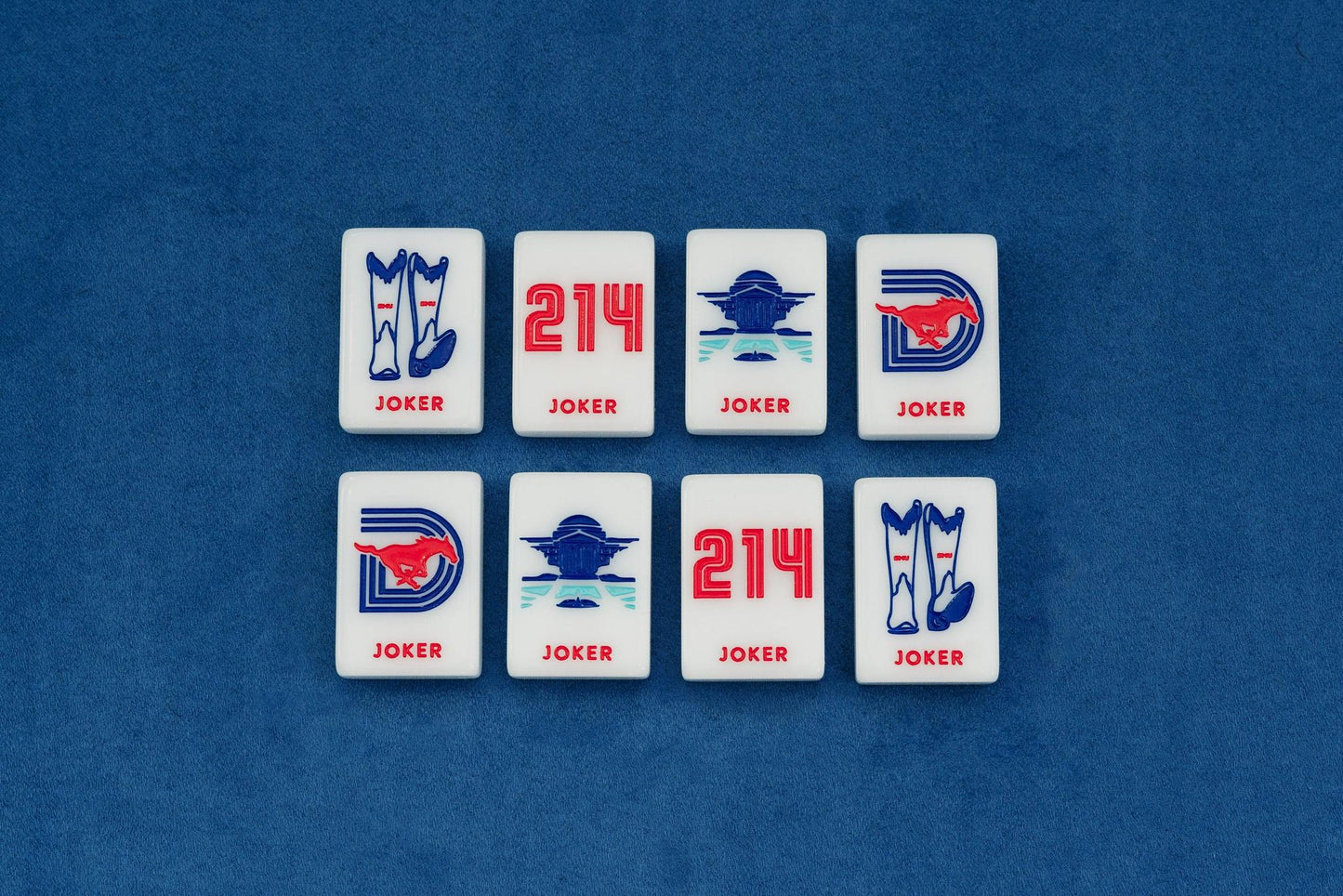 SMU® - SOUTHERN METHODIST UNIVERSITY® MAHJONG TILES