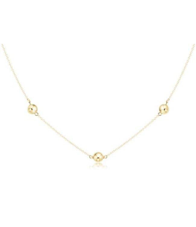 17" Choker Simplicity Chain Gold - Classic 6mm Gold