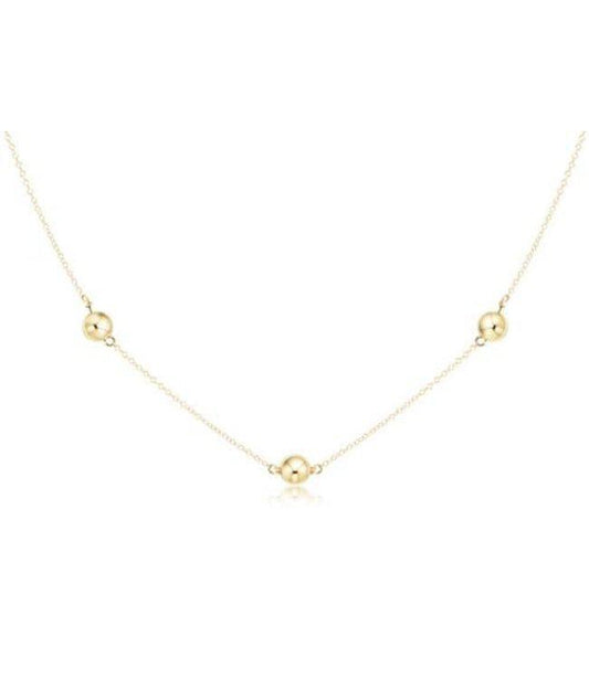 17" Choker Simplicity Chain Gold - Classic 6mm Gold