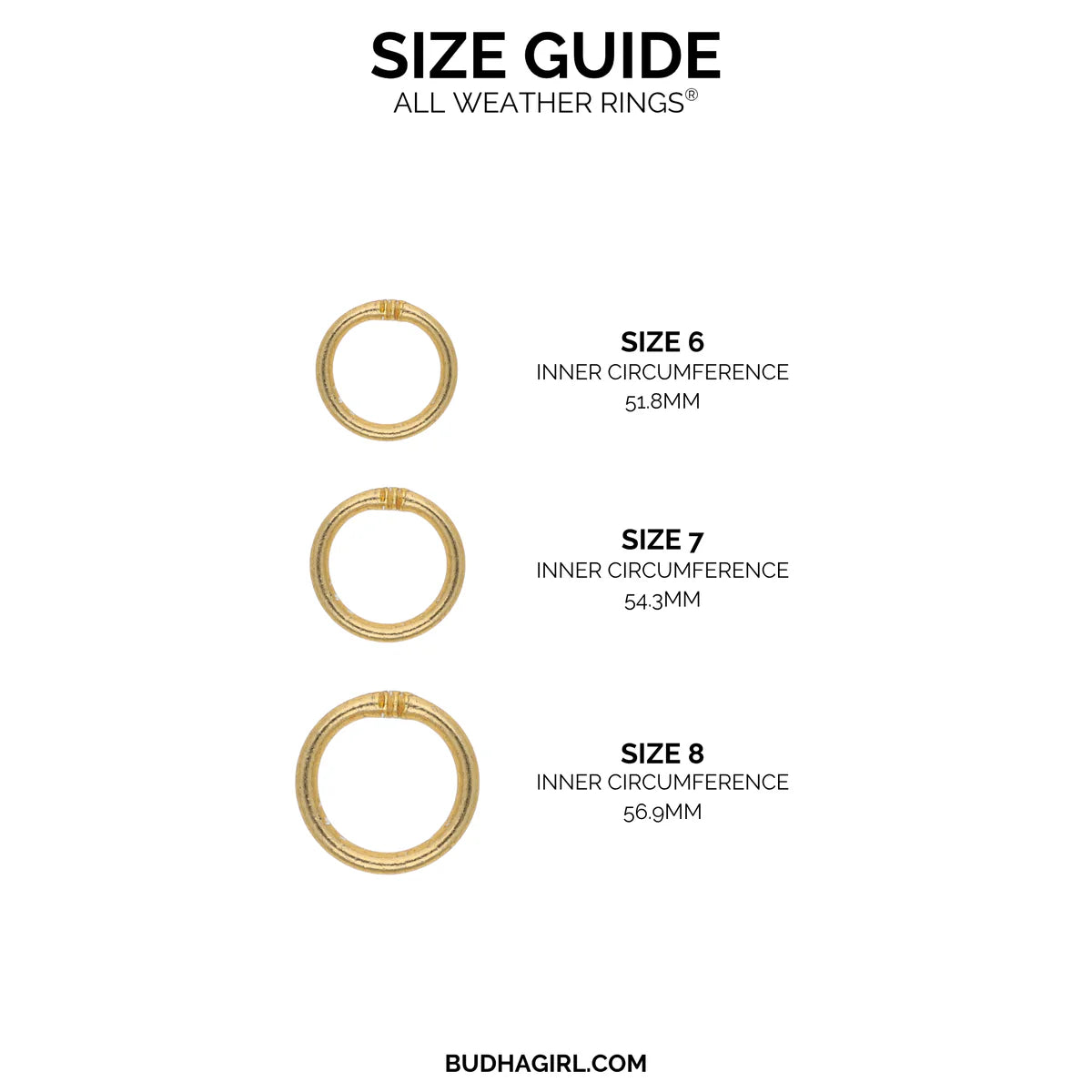 All Weather Rings - Group of 3
