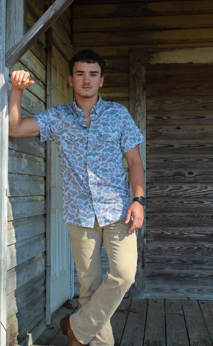 Performance Western Shirt - Classic Deer Camo