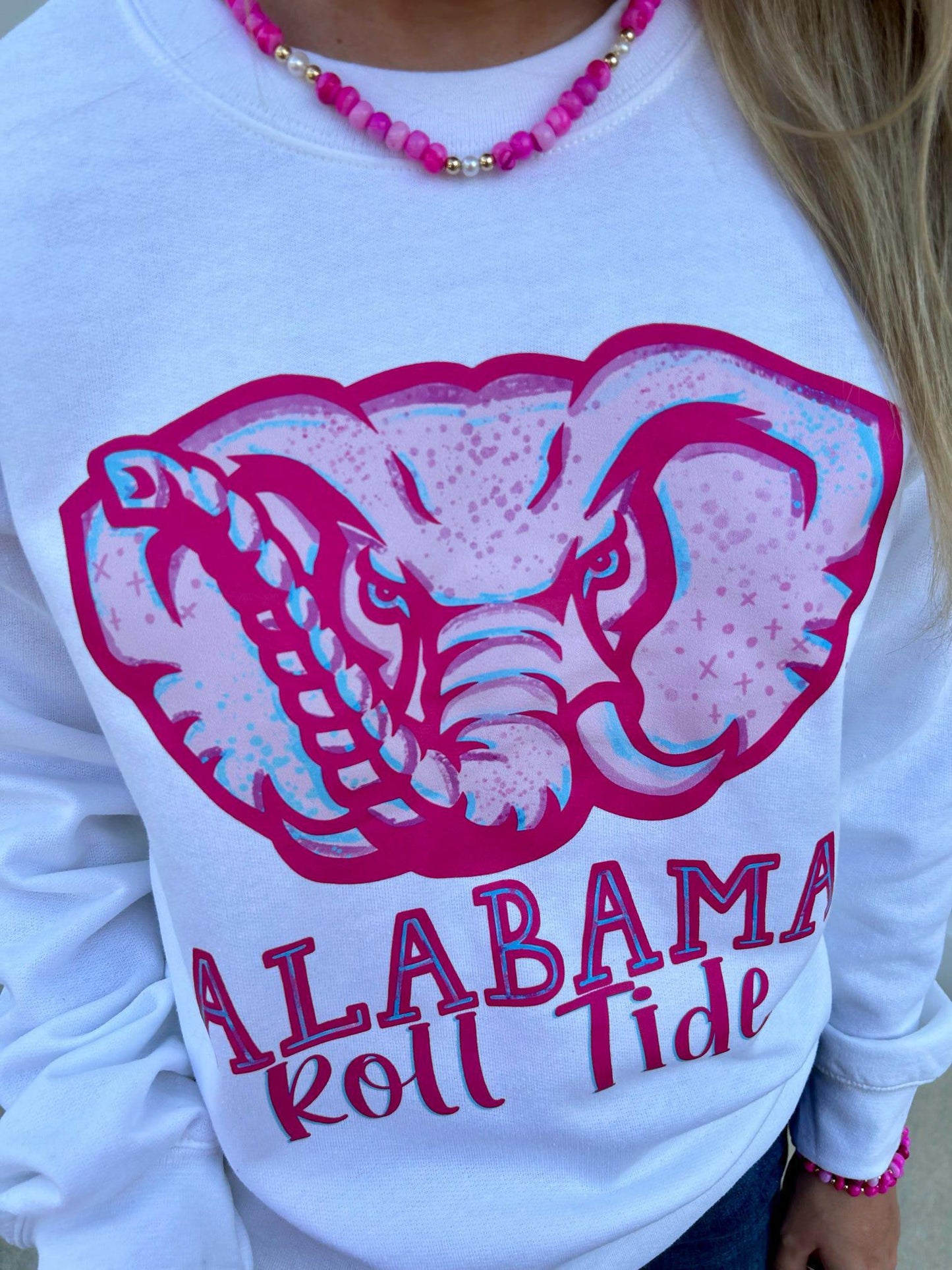 Neon Alabama Roll Tide Sweatshirt