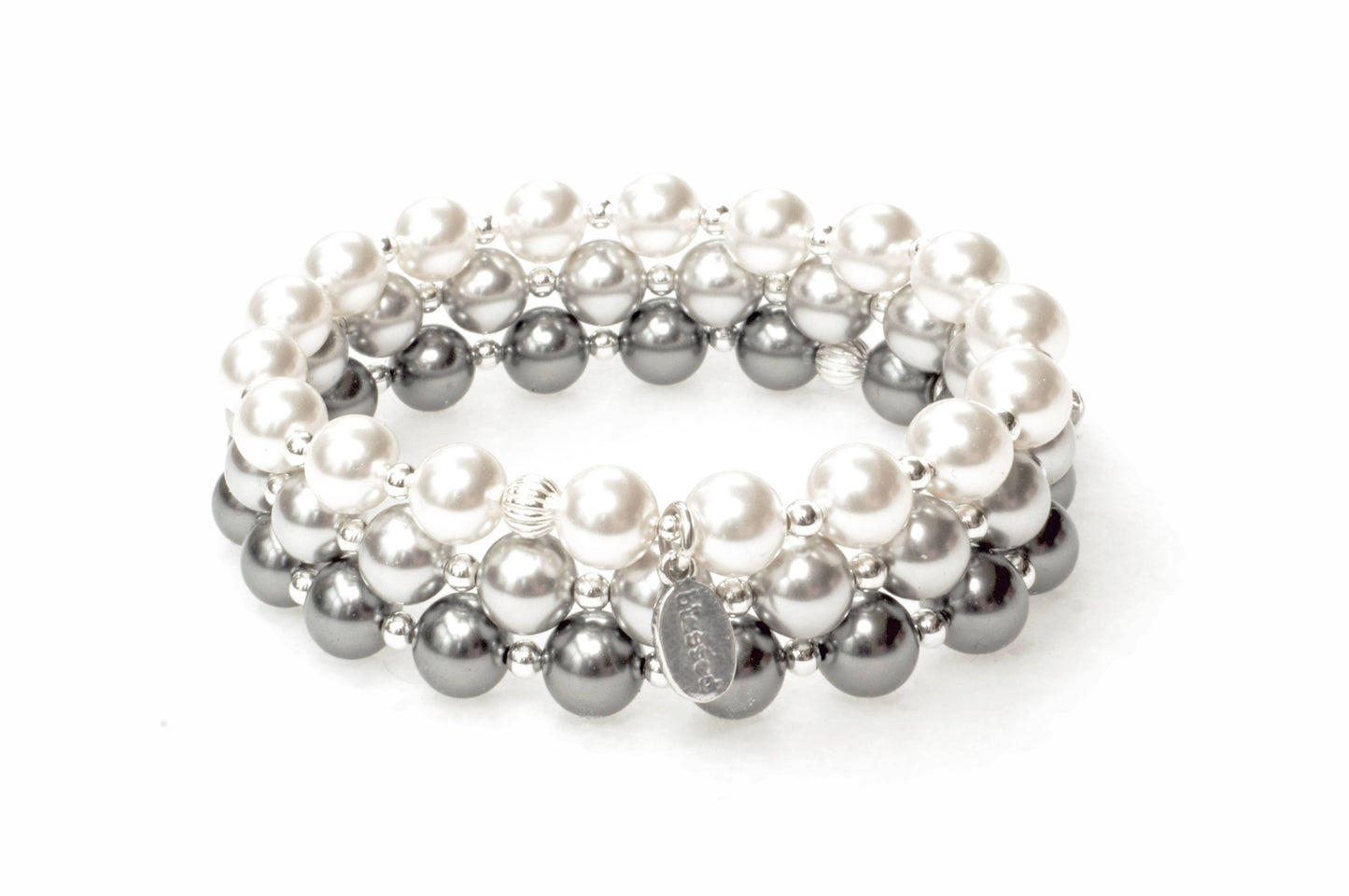 Count Your Blessings Bracelet in White Pearl: L