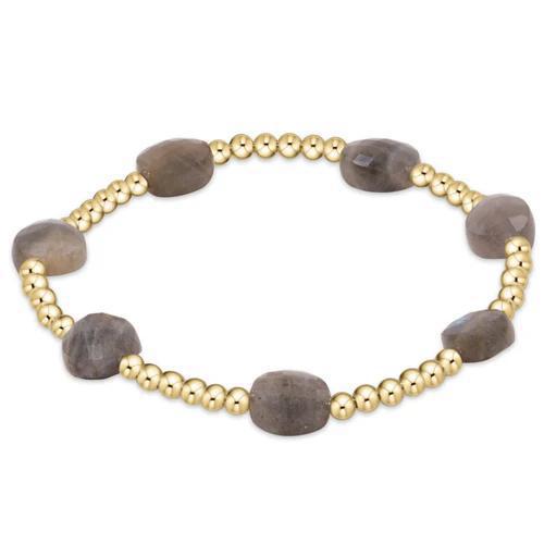 Admire Gold 3mm Bead Bracelet - Labradorite