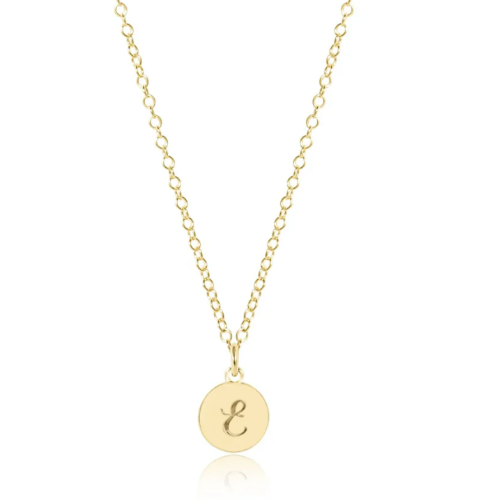 16" Necklace Gold - Respect Gold Disc - T