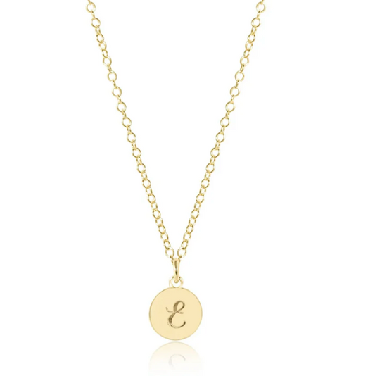 16" Necklace Gold - Respect Gold Disc - S