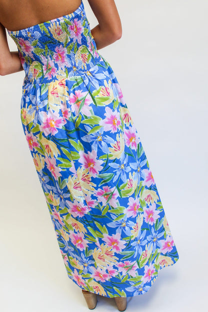 Sunset Petal Sky Maxi Dress