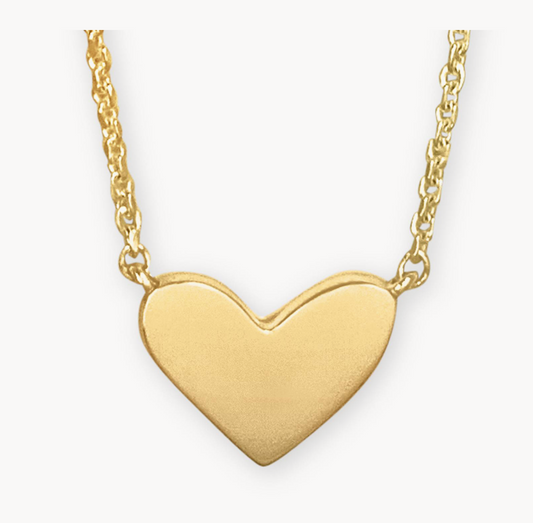18k Gold Vermeil Ari Heart Necklace