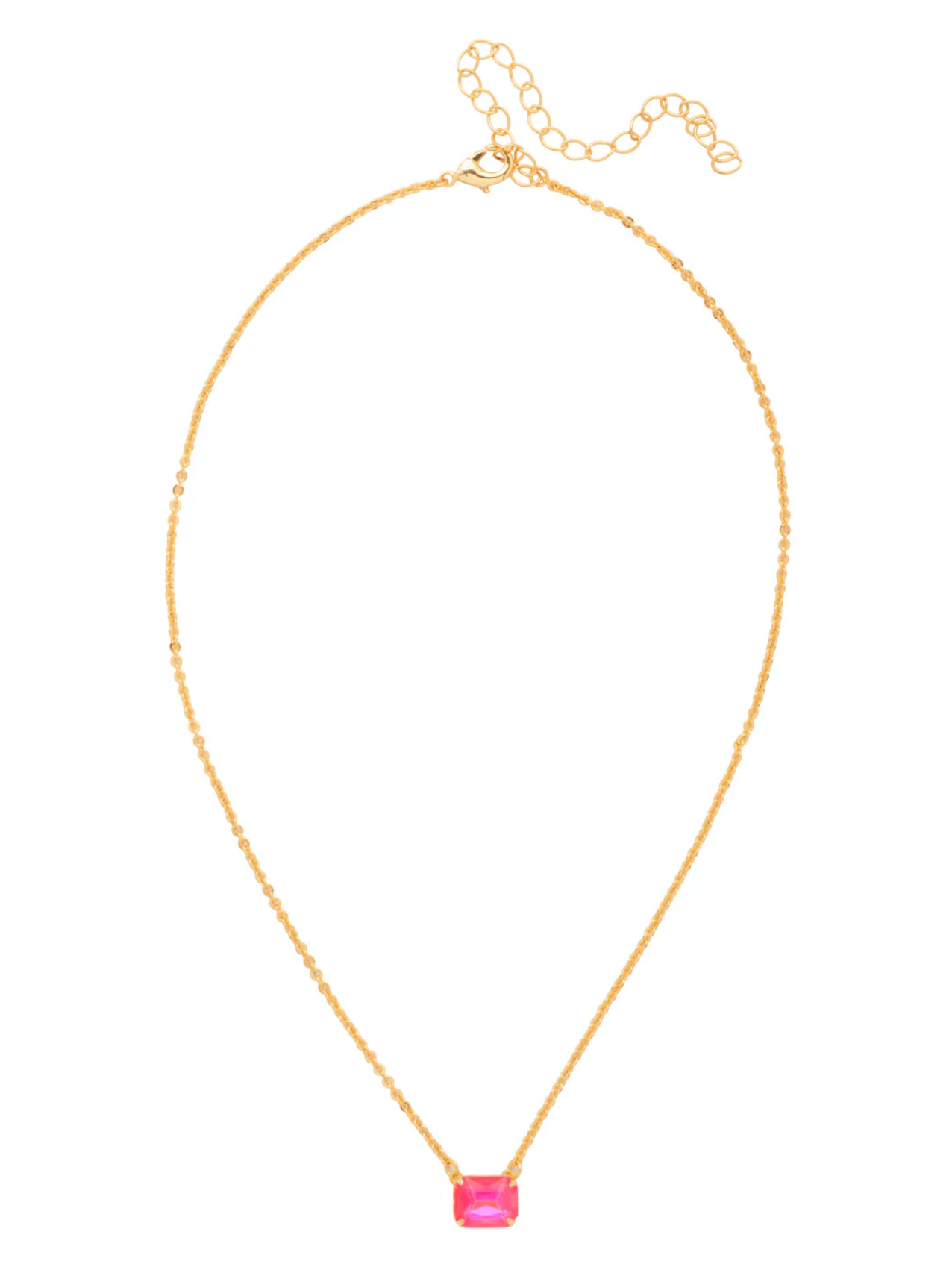 Octavia Single Crystal Pendant Necklace