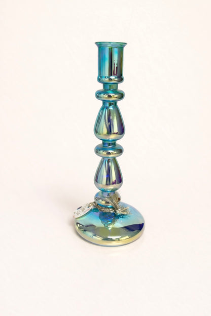 Opalescence Essence Taper Candle Holder, Glass, 8.5'' & 11''