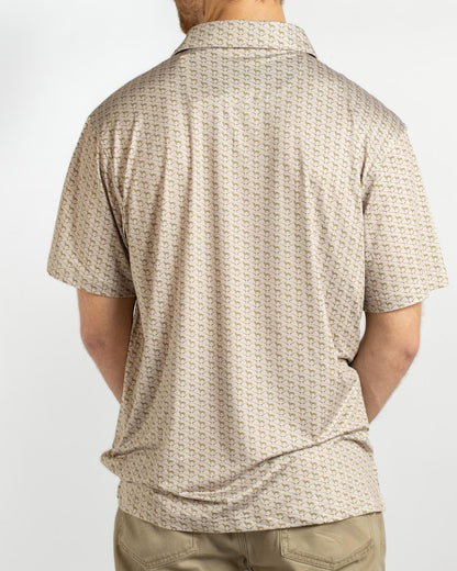 Men's Bird Dog Performance Polo Tan/Multi