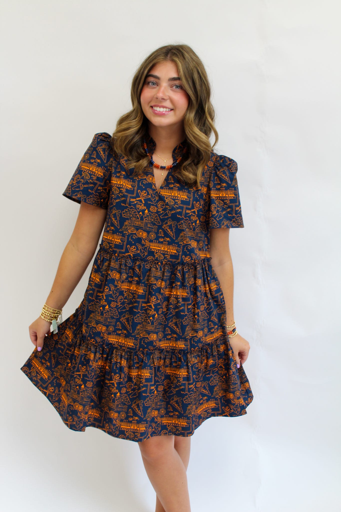 Team Toile Auburn Ivy Mini Dress