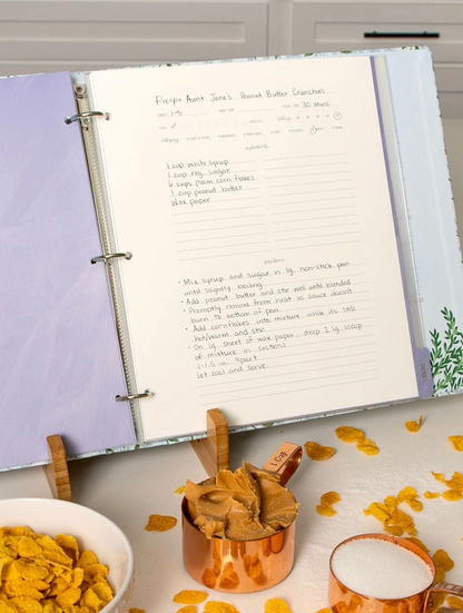 Hydrangea Large Recipe Binder