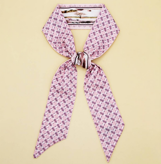 PLAID PRINT HEAD SCARVES