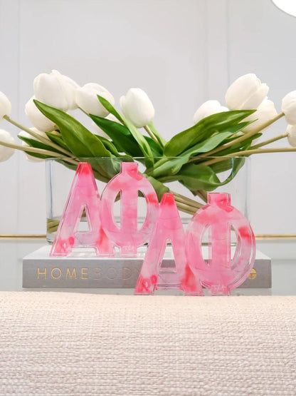 Acrylic Letter Block Sorority Letters