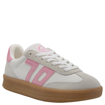 Double in Cow White Pink Back 70 Sneakers