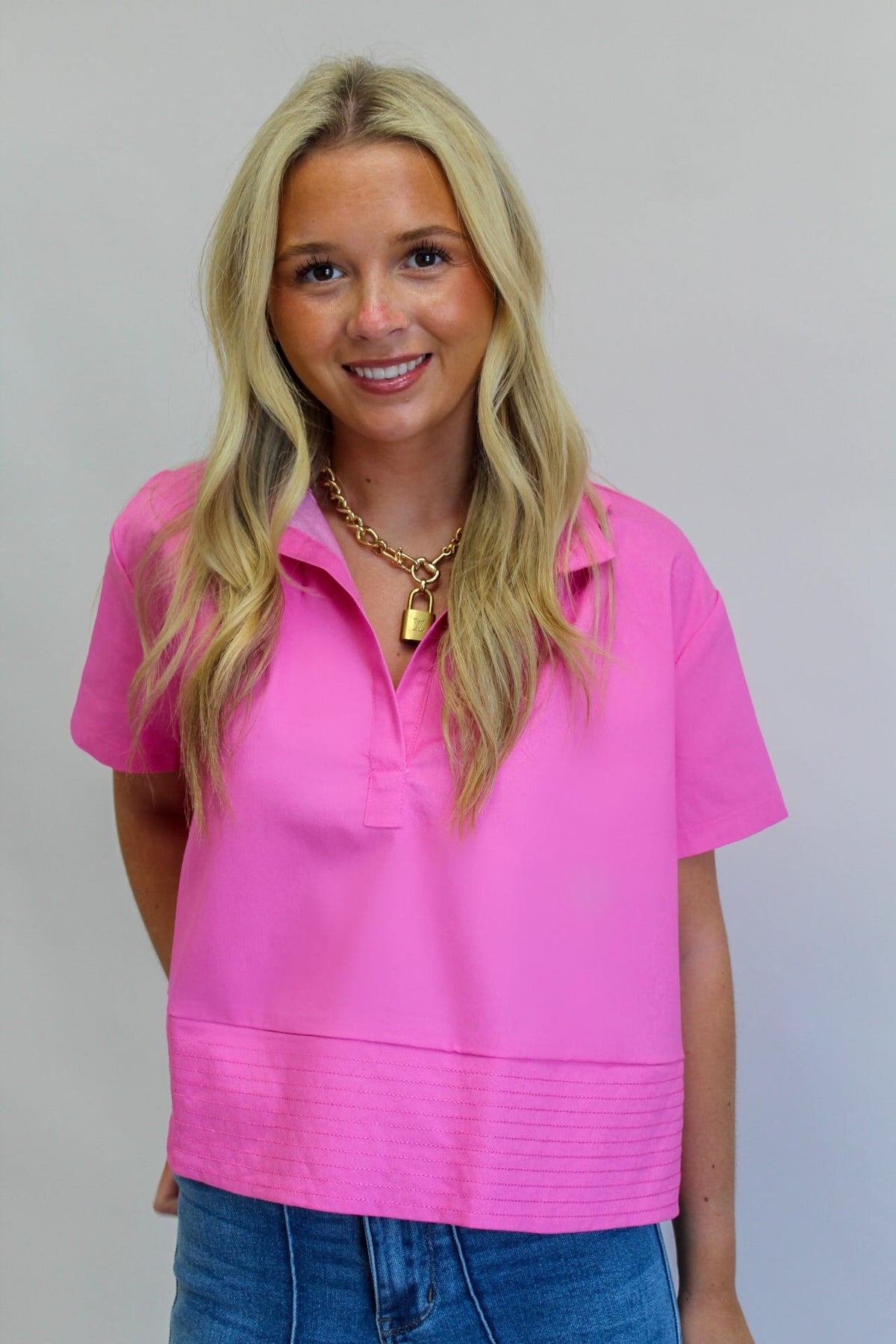 Pretty Please Pink Short Sleeve Top