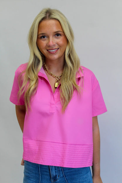 Pretty Please Pink Short Sleeve Top