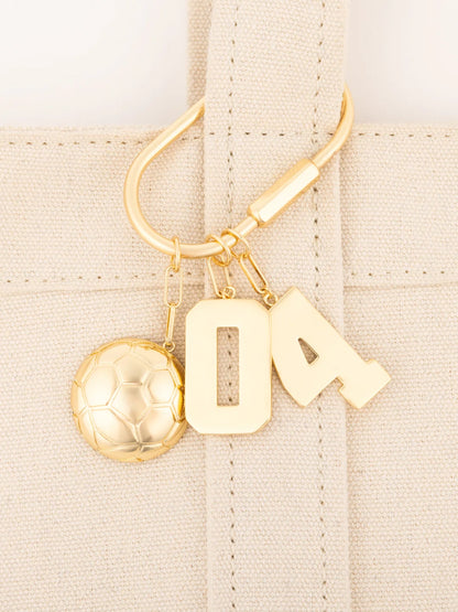 Varsity Number Bag Charm