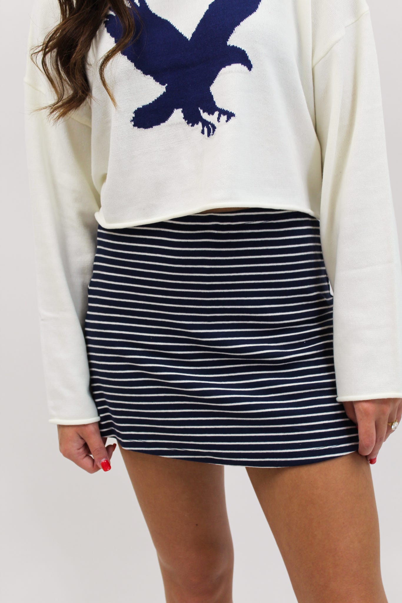 Willow Navy Off White Skirt