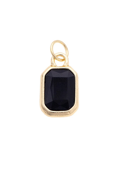 Emerald Cut Rhinestone Charms