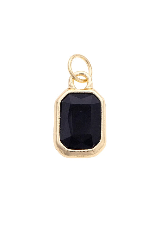 Emerald Cut Rhinestone Charms