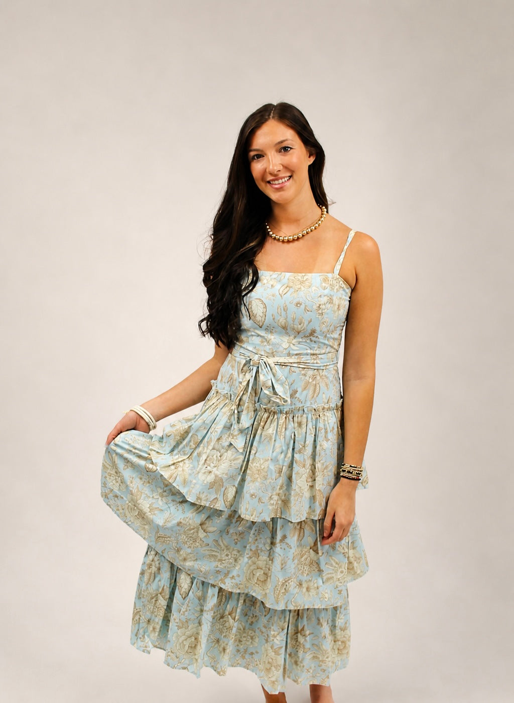 Rowan Floral Print Midi Dress