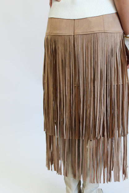 Francie Fringed Midi Skirt