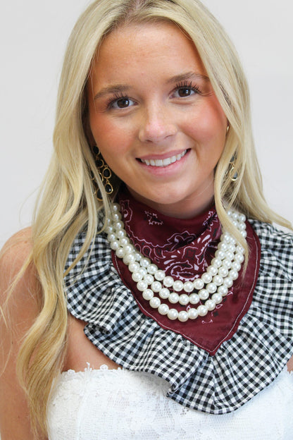 Asst Ruffled Bandana Scarf
