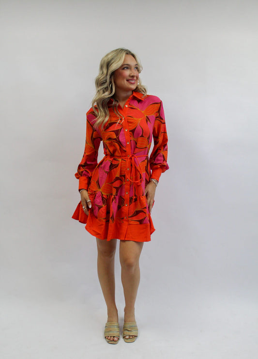 Maya Dress - Glow Over Fire