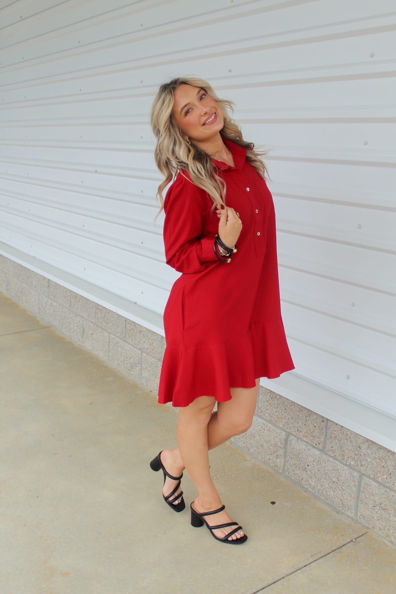 Who's That Girl Wine Dress