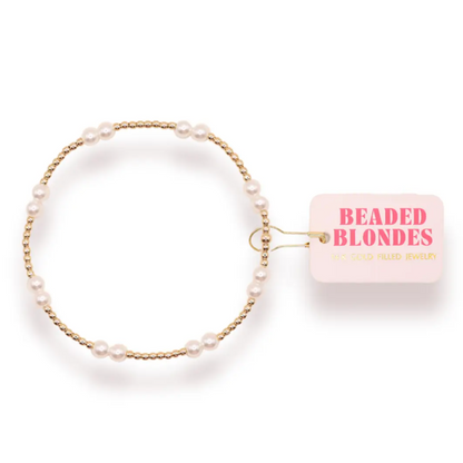 Gold Pearl Bracelet