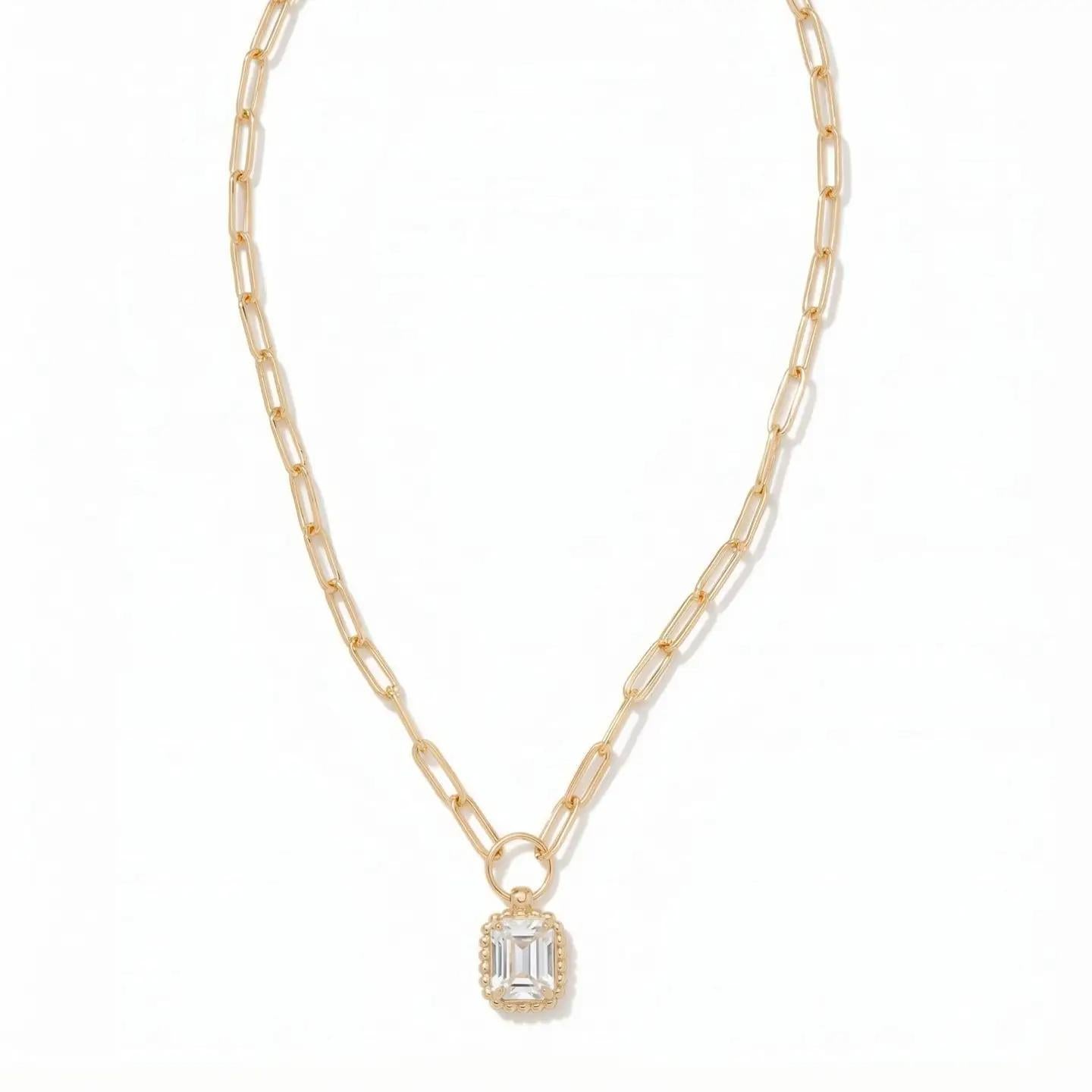 Octavia Scalloped Pendant Necklace