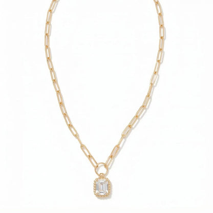 Octavia Scalloped Pendant Necklace