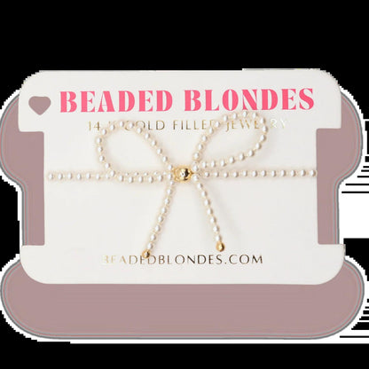 Pearl Bow Bracelet