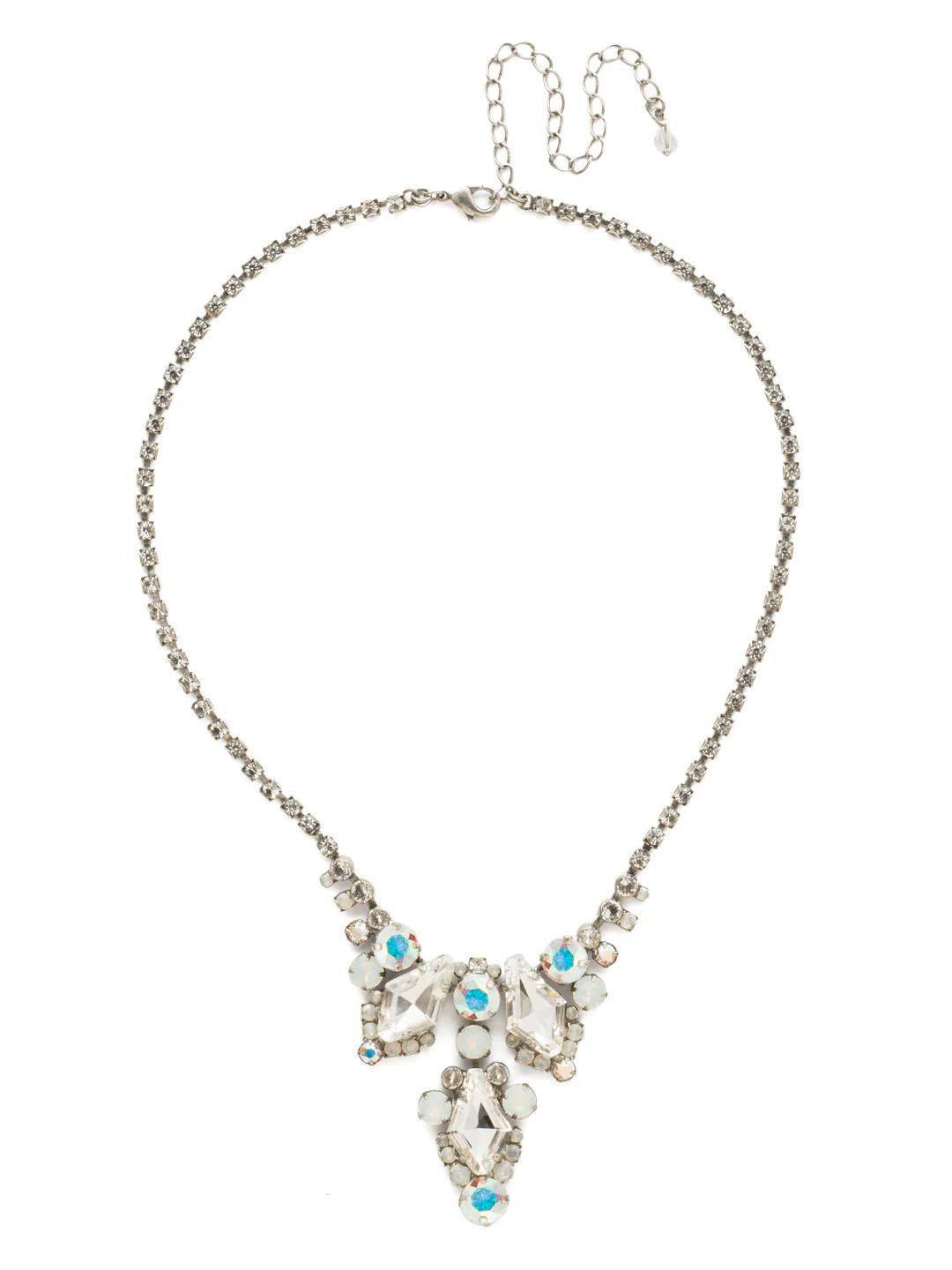 Triple Rhinestone Stacked Necklace