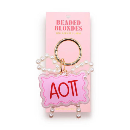 Beaded Blonde Asst Sorority Bag and Boot Charm