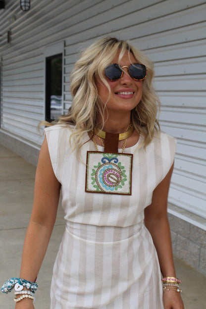 Kilim Pendant Necklace
