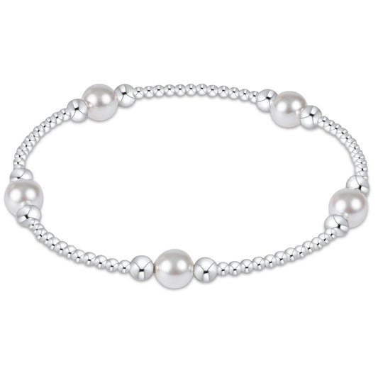Purpose Pearl 6mm Bead Bracelet- Sterling