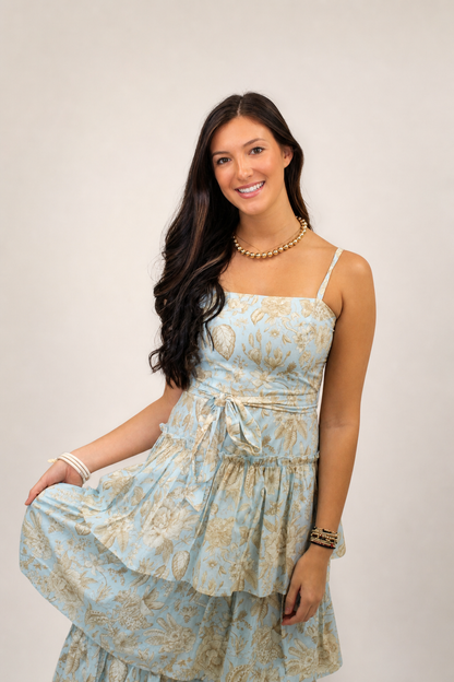 Rowan Floral Print Midi Dress