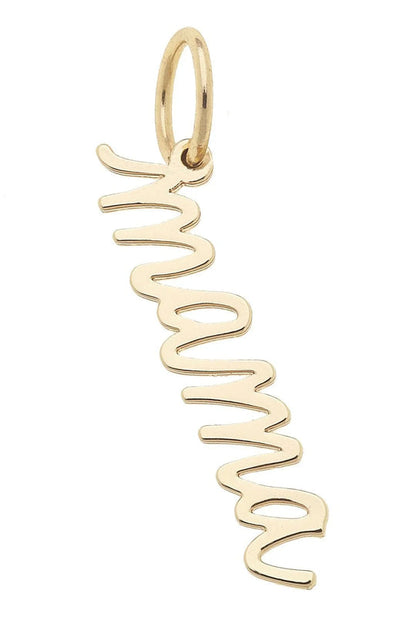 "MAMA" Charms in Shiny Gold