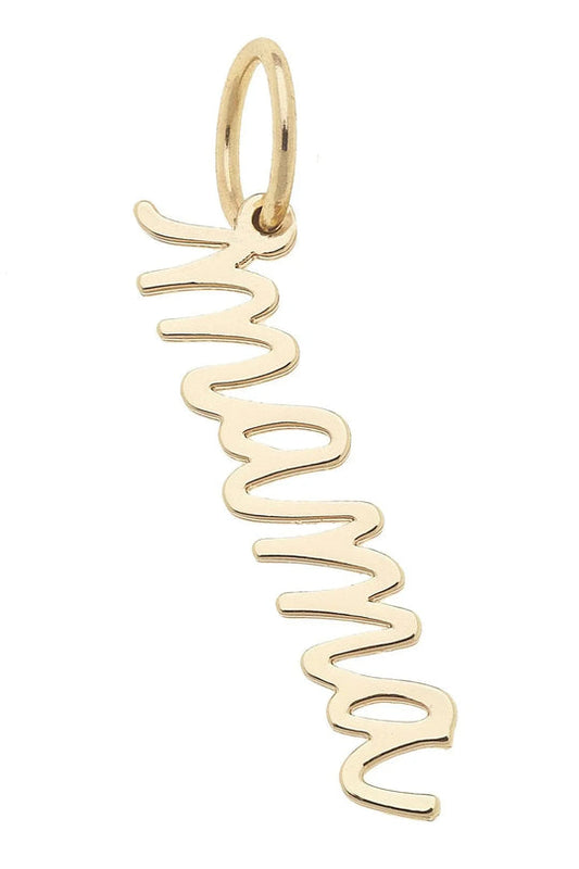 "MAMA" Charms in Shiny Gold