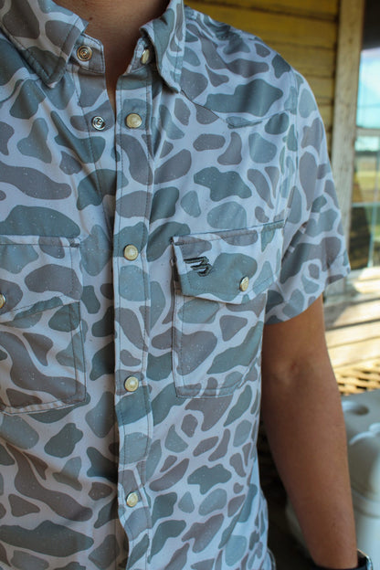Performance Western Shirt - Classic Deer Camo
