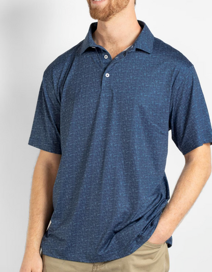 Men's Grill Master Performance Polo Blue